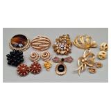 Brooches & Clip Earrings