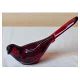 Fenton Ruby Red "Bird Of Happiness" Figurine