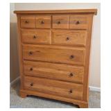 Vaughan-Bassett Harvest Oak Highboy Chest