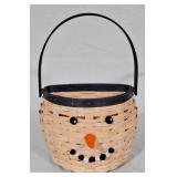 2011 Longaberger Snowman Basket
