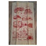 Rush County Indiana 1822-1972 Linen Towel