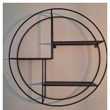 3-Tier Open Circular Wall Shelf