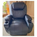 Black Pleather Lift Chair Recliner