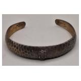 Sterling Silver Crest Bracelet, Vintage