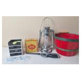 LED Lantern, Cigar Box, Desk Organizer