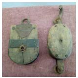 Wood Block Pulleys