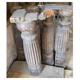 Antique Oak Table Legs