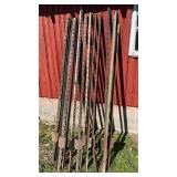 (14) Metal Fence Posts