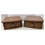 Antique Walnut Dresser Gloveboxes