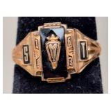 10K Gold 1963 Milroy Woman's Class Ring