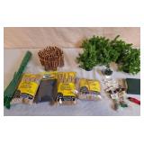 Dept. 56 Trees, Railroad Signs, Rocks