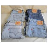 Men's Levi Jeans, 4 Pairs
