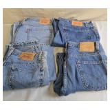Men's Levi Jeans, 4 Pairs