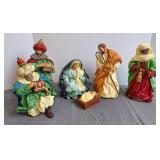 Fabric Mache Nativity Set
