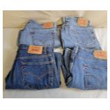Men's Levi Jeans, 4 Pairs