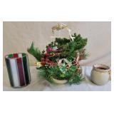Metal Snowman Centerpiece & More
