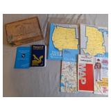 Road Maps, Cigar Box & National Parks Book
