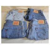 Men's Levi Jeans, 4 Pairs