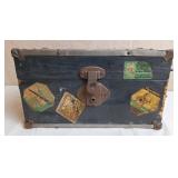 Child's Steamer Trunk For Dolls, Vintage