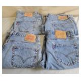 Men's Levi Jeans, 4 Pairs