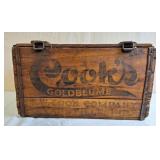 Cook's Gold-Blume Beer Wood Crate