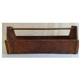Wooden Carpenter's Tool Caddy, Vintage