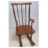 Wooden Doll or Bear Rocking Chair