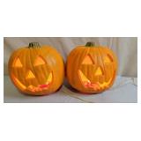 2 Electric Jack-O-Lanterns