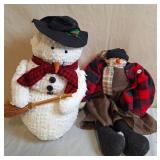 Chenille Snowman & Country Snowman