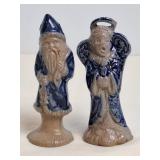Rowe Pottery Works Santa & Angel Ornament
