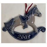Rowe Pottery Works Rocking Horse Ornament