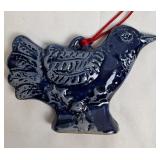Rowe Pottery Works Bird Ornament