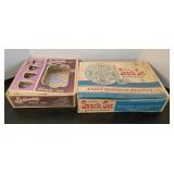 Snack Sets (2), vintage, plate & cup