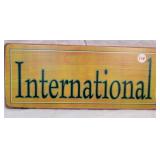 International Wood Sign, 14' X 6'
