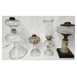 Oil Lamps, some missing parts