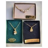 Necklaces (3), New, opal & pearl sets