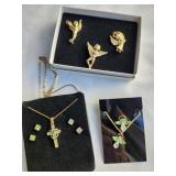 Angel & Cross pins & necklaces