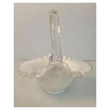 Fenton Silver Crest Basket