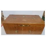 Wood Toy Box, vintage with decals