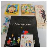 Vintage toys, Colorforms, Face Puzzles