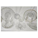 Pressed Glass serving bowls, various sizes