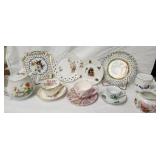 Painted Porcelain Small plates, C&S