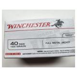 Winchester 40 Caliber Cartridges, (100)