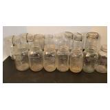 Canning Jars, screw top  & Glass with bale