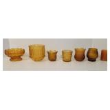 Amber Glass Votive, Fairy Lamp