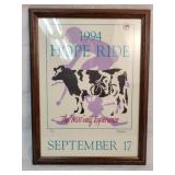 1994 Hope Ride Poster, framed