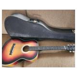 Guitar & case, no maker mark