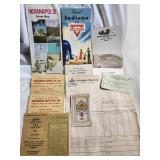 Vintage Paper Items, Maps, advertising