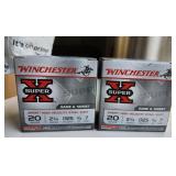 Winchester 20 Gauge shells, 2 boxes