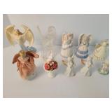 Angels, bells & porcelain figures